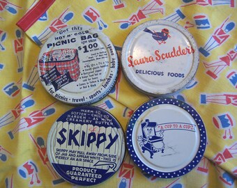 wonderful vintage jar lids