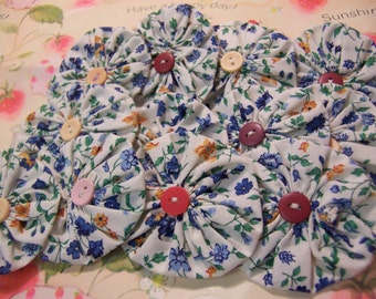 fabric / calico fabric flowerettes