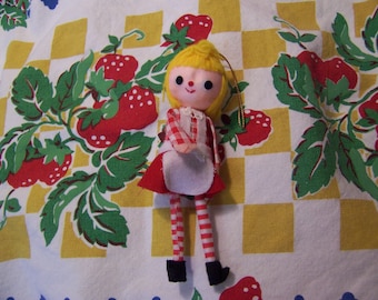 ornament / checkered girl ornament