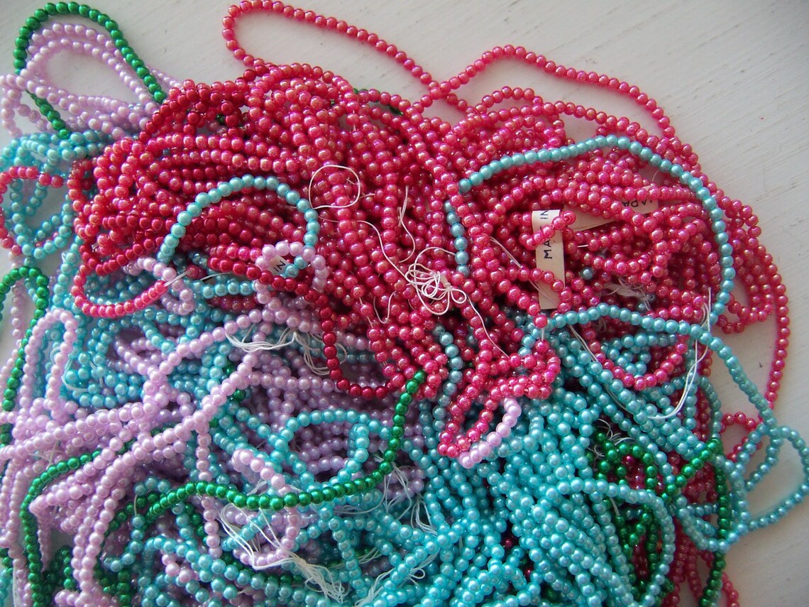 Beads / strings of tiny beads Etsy