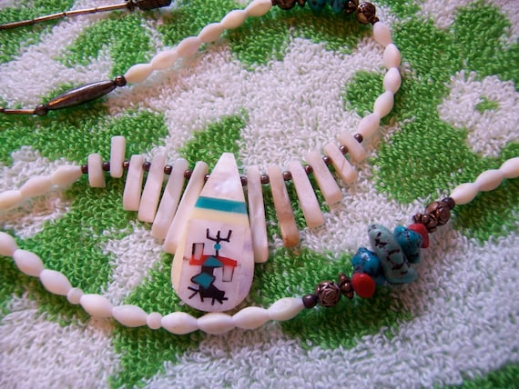 Necklace / native american indian necklace - Gem