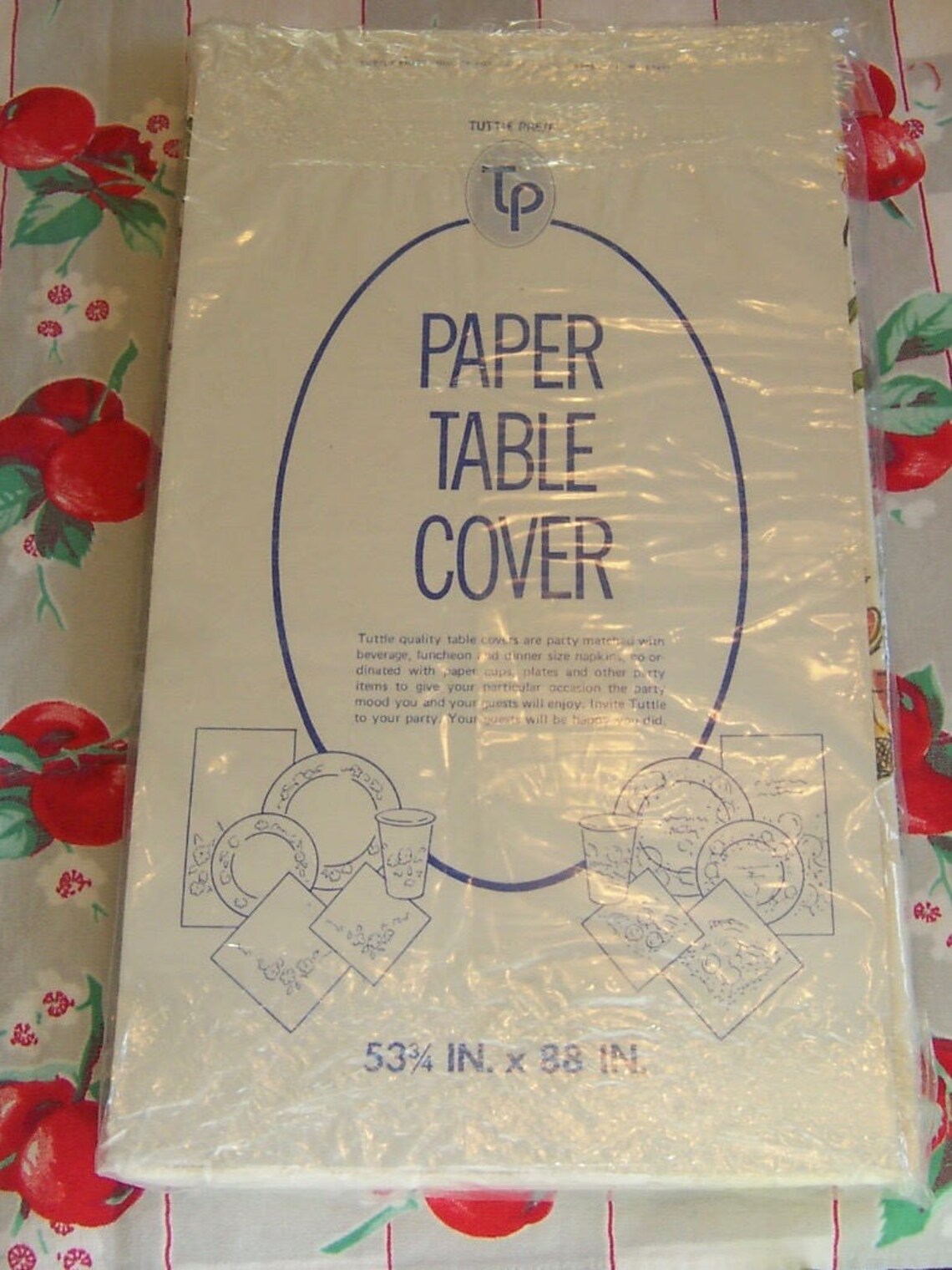 Table Cover / Were Having a Party Paper Table Cover Etsy