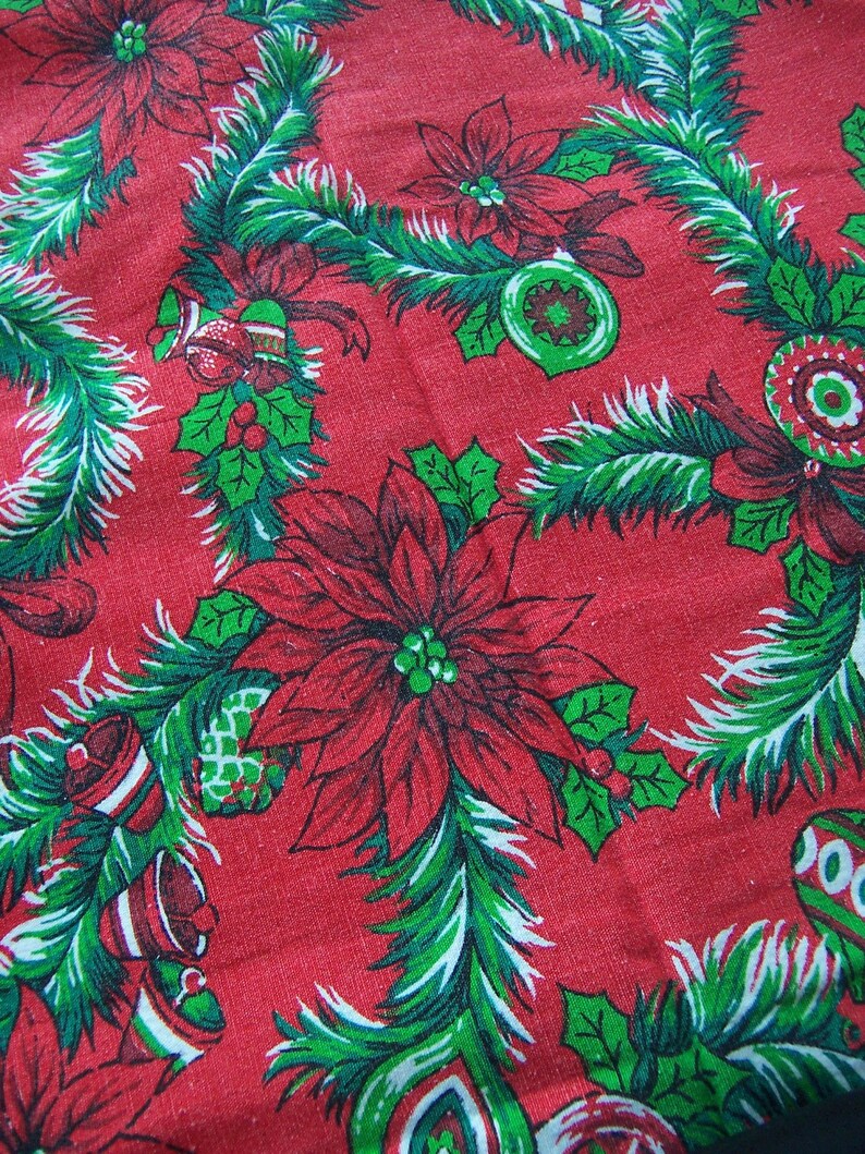 lovely colorful cotton linen holiday tablecloth
