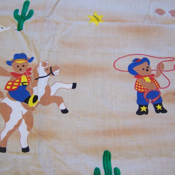 fabric /  juvenile  sheriff and bears fabric