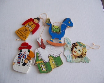 ornaments / wooden and cardboard cutout ornaments