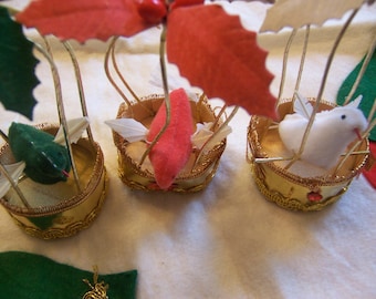 little wire bird cages ornaments