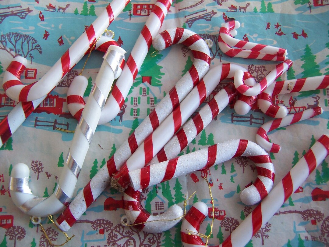Candy Canes / Hollow Plastic Candy Canes Etsy