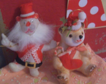 ornaments / bear and a lion ornaments