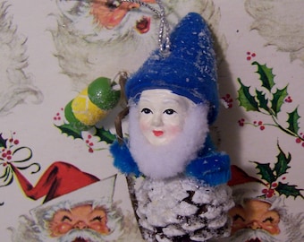 ornament / pine cone gnome ornament