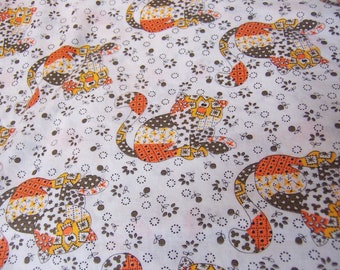 fabric / calico kitty cotton fabric