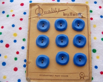 buttons / antique quality blue buttons