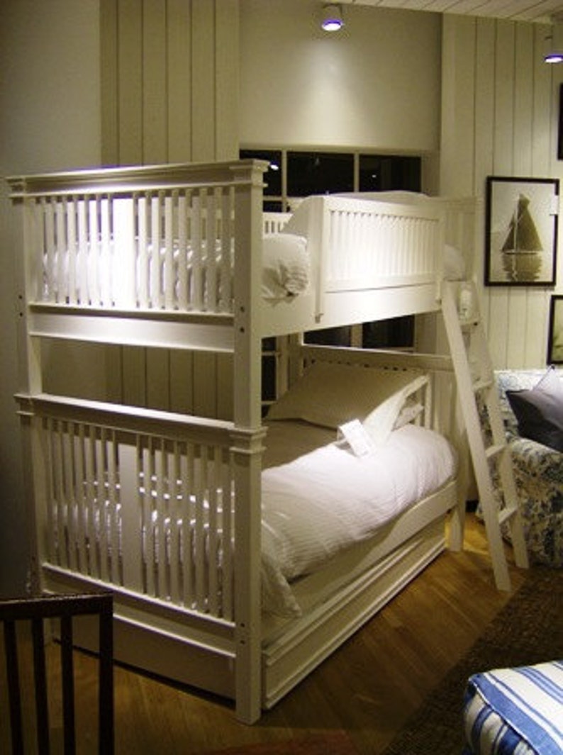 Solid Wood Bunk Bed Etsy