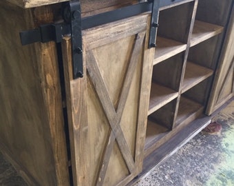 Barn Door Cabinet