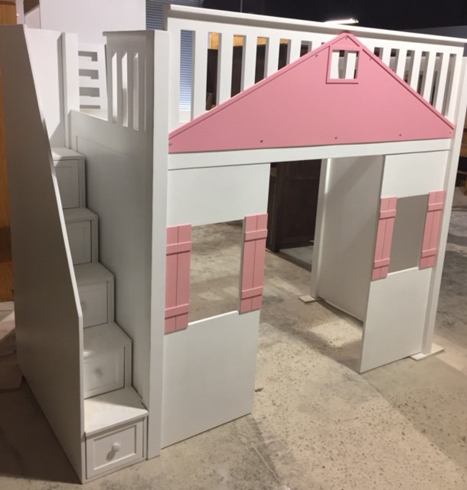 Handcrafted Doll House Loft Bed Etsy