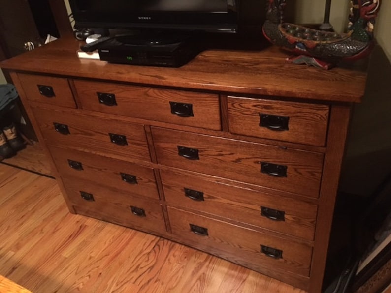 Solid Oak Dresser Etsy
