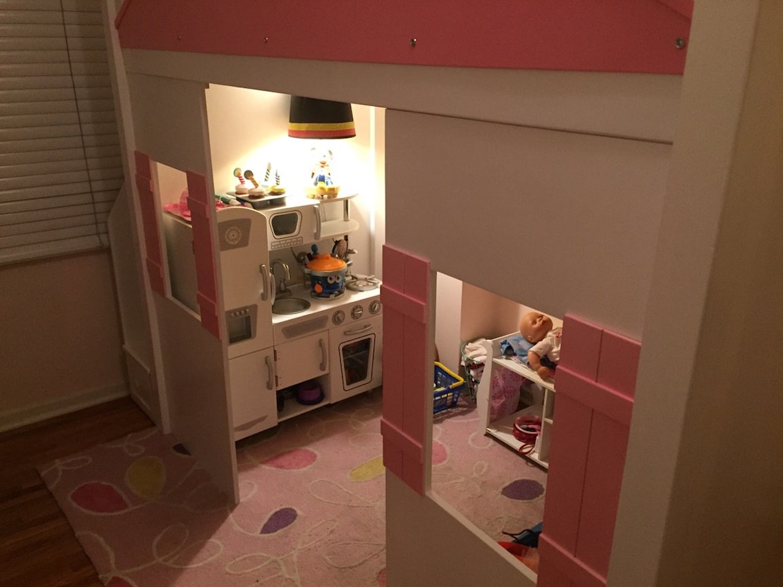 Handcrafted Doll House Loft Bed Etsy