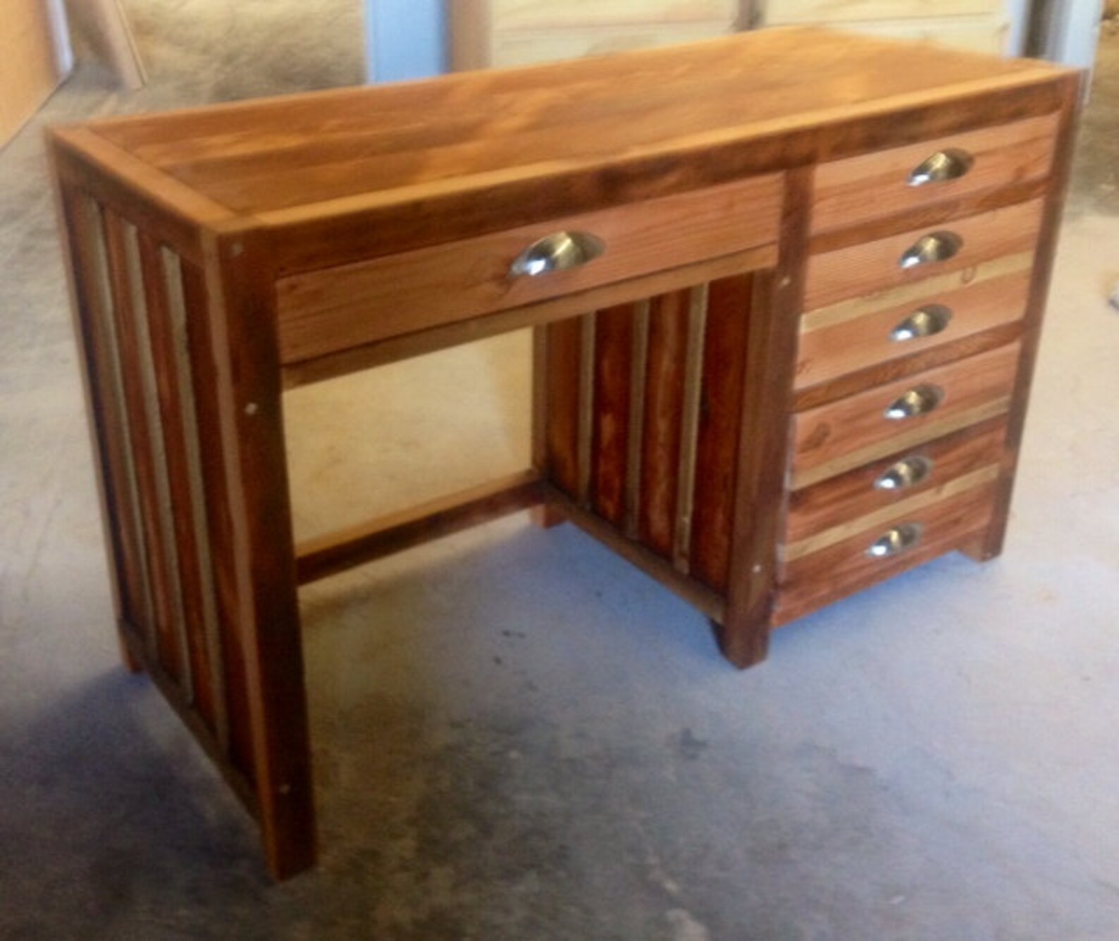 Aged Salvaged Wood Desk made to Order - Etsy