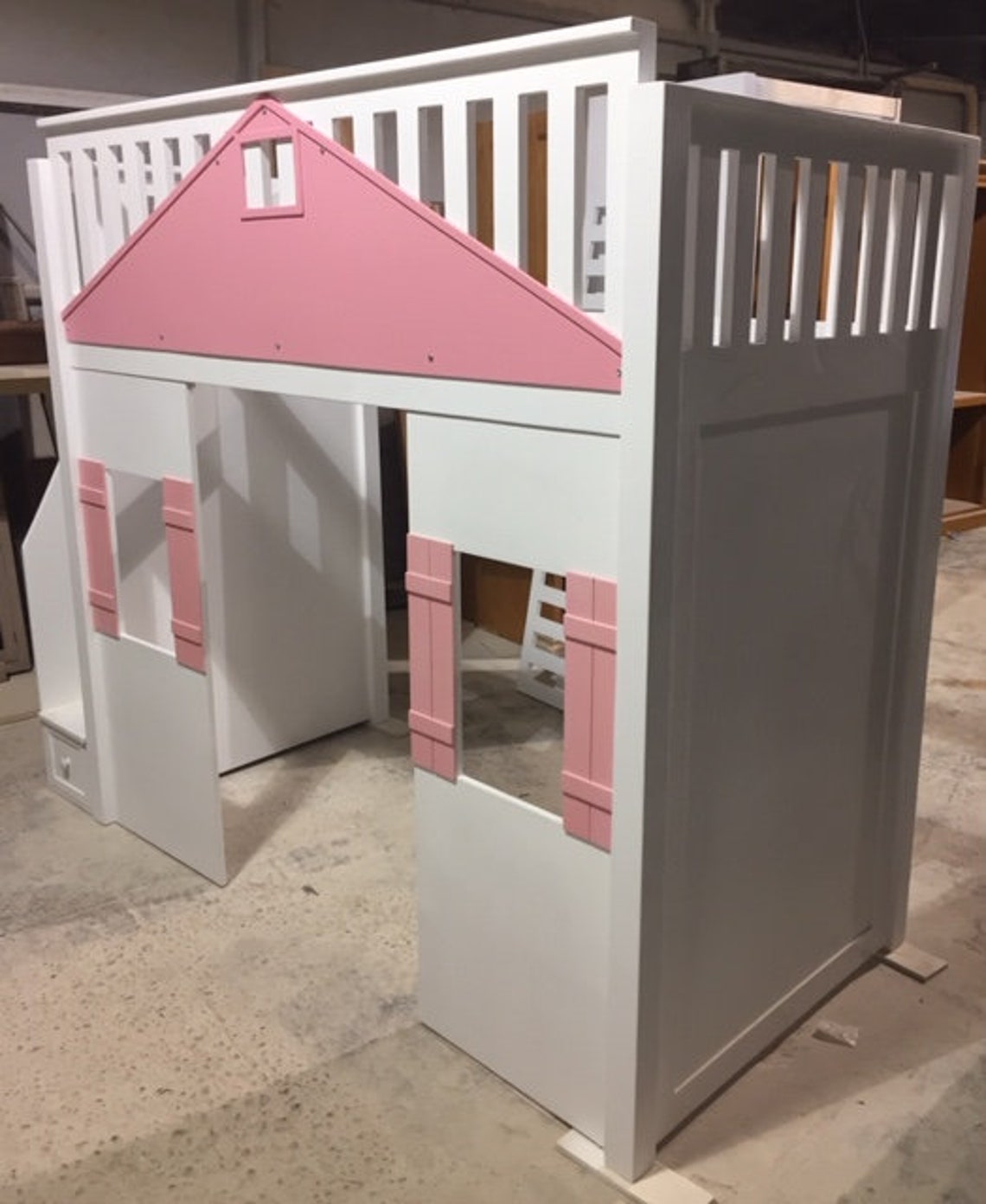Handcrafted Doll House Loft Bed Etsy
