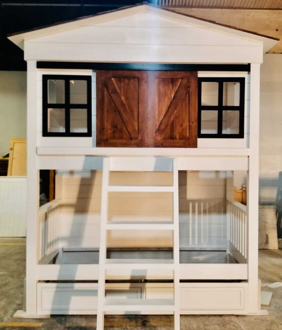 Barn House Bunk Bed, House Bunk Bed