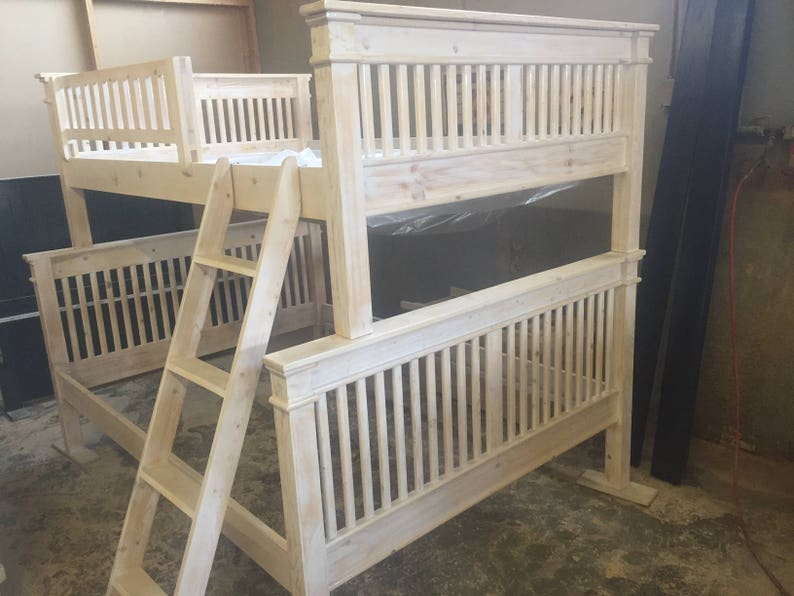 Solid Wood Bunk Bed Etsy