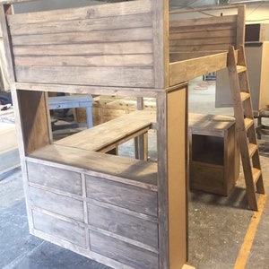 Handcrafted Loft Bed afbeelding 5