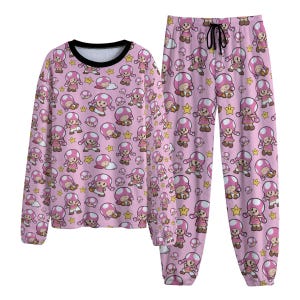 Toadette Pajama Set | Cozy Anime Loungewear | Unisex Warm Pajamas