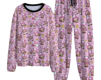 Toadette Pajama Set | Cozy Anime Loungewear | Unisex Warm Pajamas