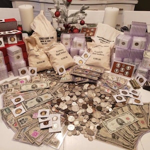Old Us Coins, Gold, .999 Silver Bars, Bullion, Rare U.S. Bills