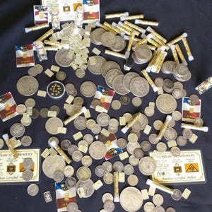 Gold and Silver Estate Lot Sale Old U.S. Coins  Bullion  999 Silver Bars