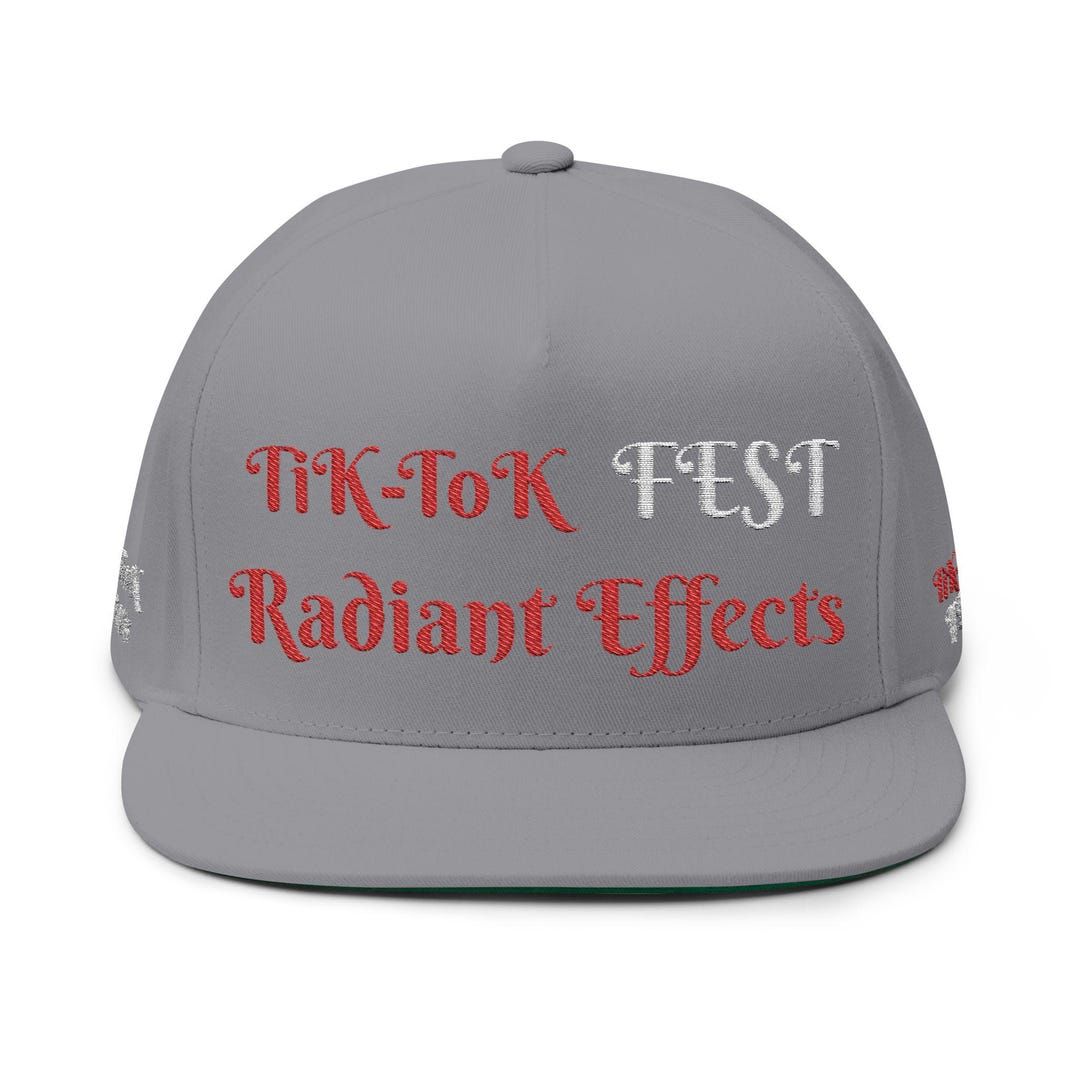 Radiant Effects Embroidered Flat Brim Cap, Radiant Effects Hat ...