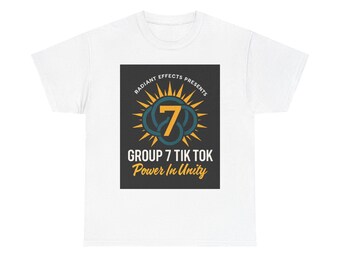 Gruppe 7 TikTok Logo Tee | Power In Unity Grafik-T-Shirt