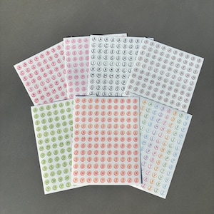 Bead Letter Sticker Sheets | Aesthetic Junk Journal Sticker Sheet | Pinterest Journal Stickers | Cute Scrapbook Stickers | Summer Stickers