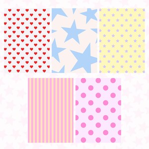 Mixed Print Sticky Back Scrapbook Paper: Junk Journaling Set H