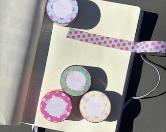 Pink and Blue Polka Dot Washi Tape | Scrapbook & Journal Tape
