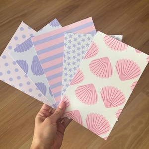 Papel adhesivo para diario rosa y lila, papel para álbumes de recortes con pegatinas, papel pastel para álbumes de recortes, papel para diarios basura, pegatinas para diarios basura