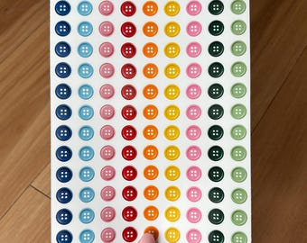 Button Box Sticker Sheet | Scrapbook, Junk Journal