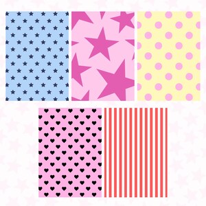 Mixed Print Sticky Back Scrapbook Paper: Junk Journaling Set G