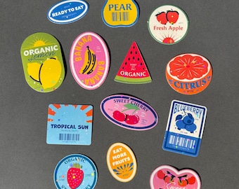 Sparkly Fruit Stickers | Scrapbooking Set