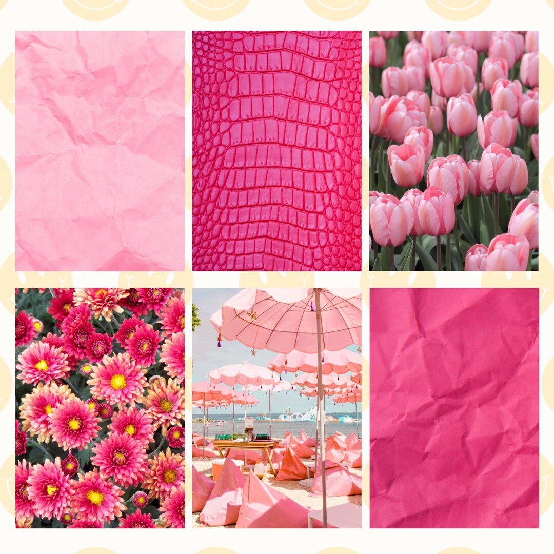 Pink Paper Back Pink Floral Sticky Back Journal Paper: Scrapbook Stickers - Etsy
