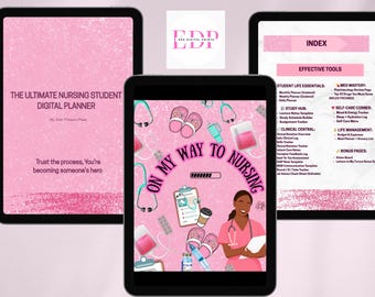 Nursing Student Digital Planner: Weekly & Monthly Organizer
