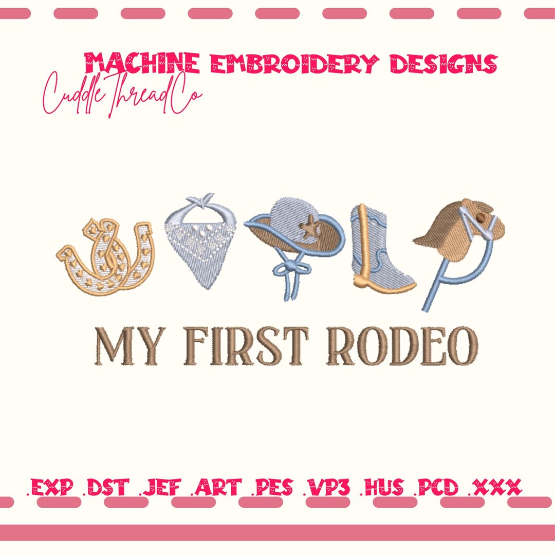 Our First Rodeo Icon My First Rodeo Embroidery Design, Rodeo Icons, Western Baby Cowboy ...
