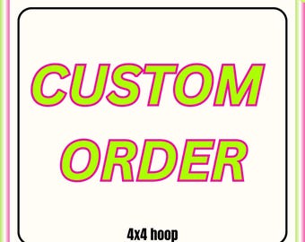 Custom embroidery design