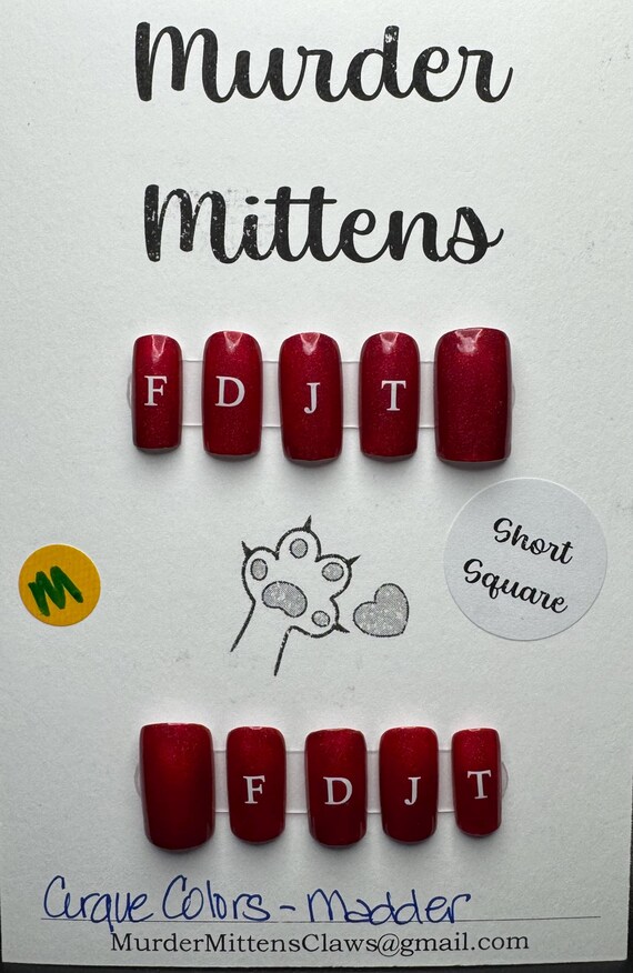 Cirque Colors - Madder; FDJT; press-on nails