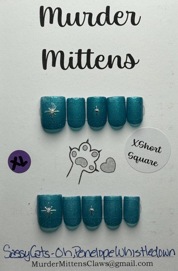 Sassy Cats Lacquer - Oh, Penelope Whistledown; press-on nails