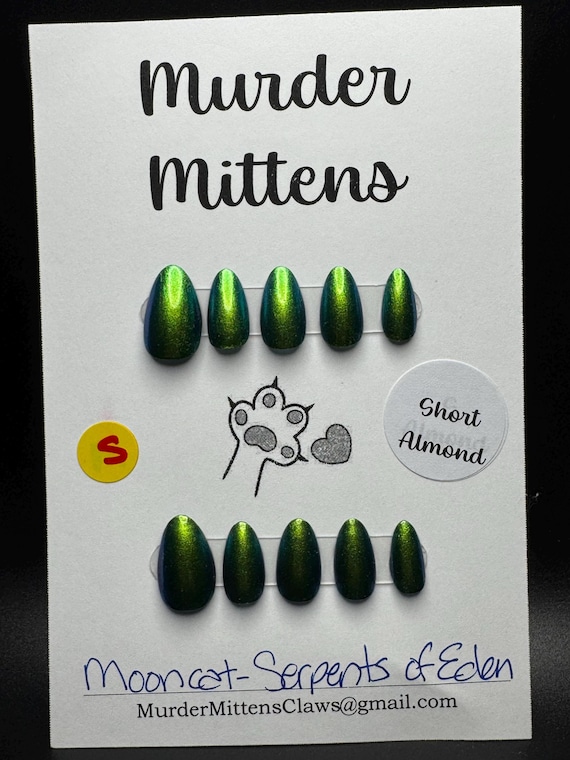 Mooncat - Serpents of Eden; press-on nails