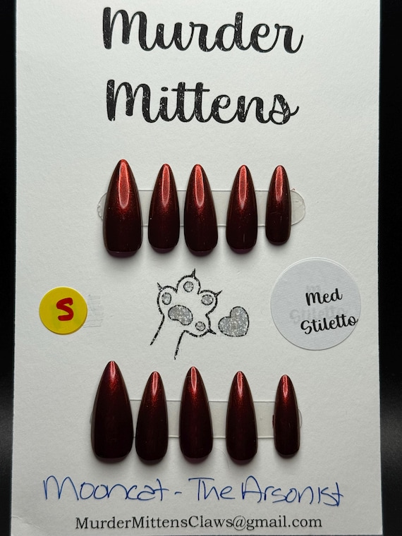 Mooncat - The Arsonist; press-on nails