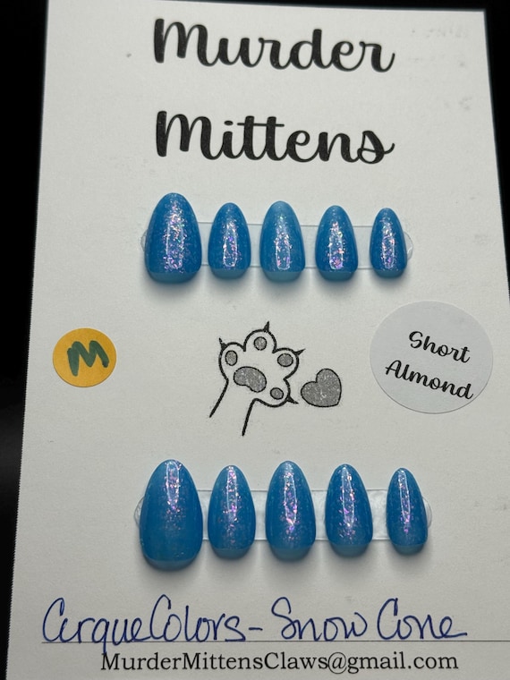 Cirque Colors - Snow Cone; press-on nails