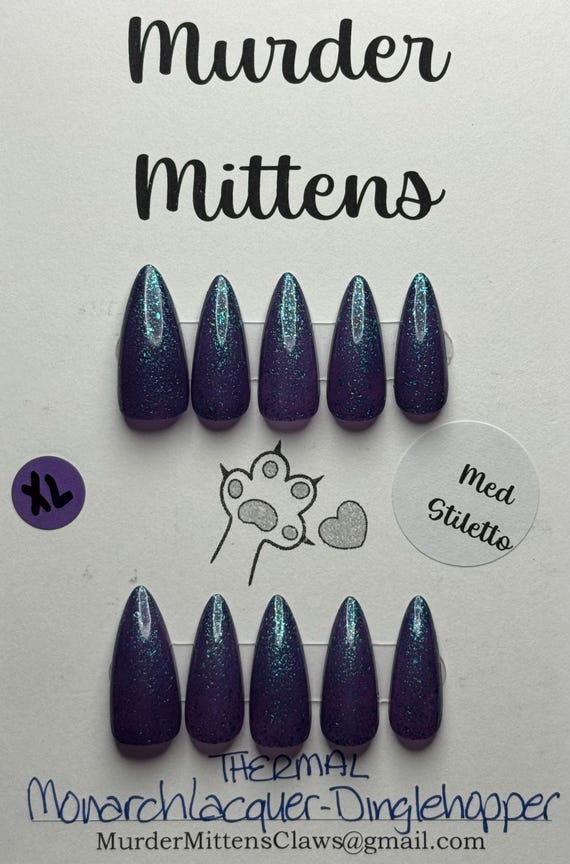 Monarch Laqcquer - Dinglehopper; press-on nails