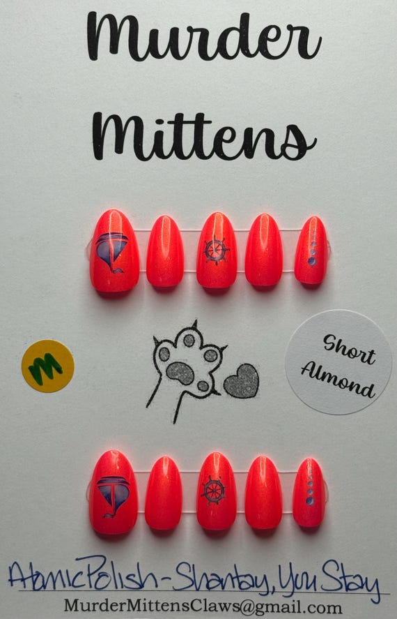 Atomic Polish - Shantay, You Stay; press-on nails