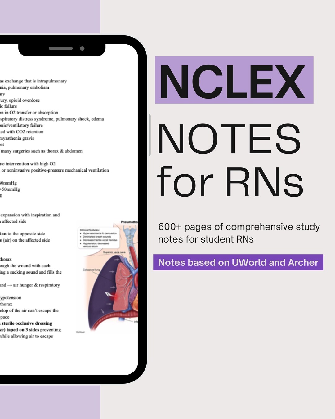Nclex Study Guide Notes Fill In NCLEX Comprehensive Study Notes - Etsy